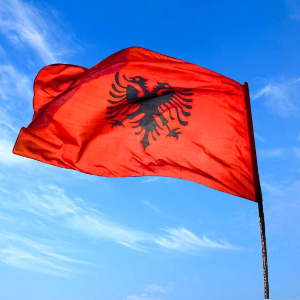 Albania Flag Wallpaper