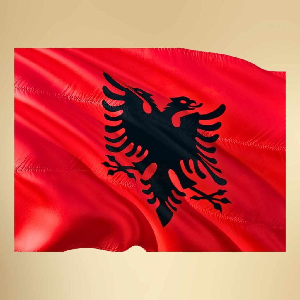 Albania Flag Wallpaper