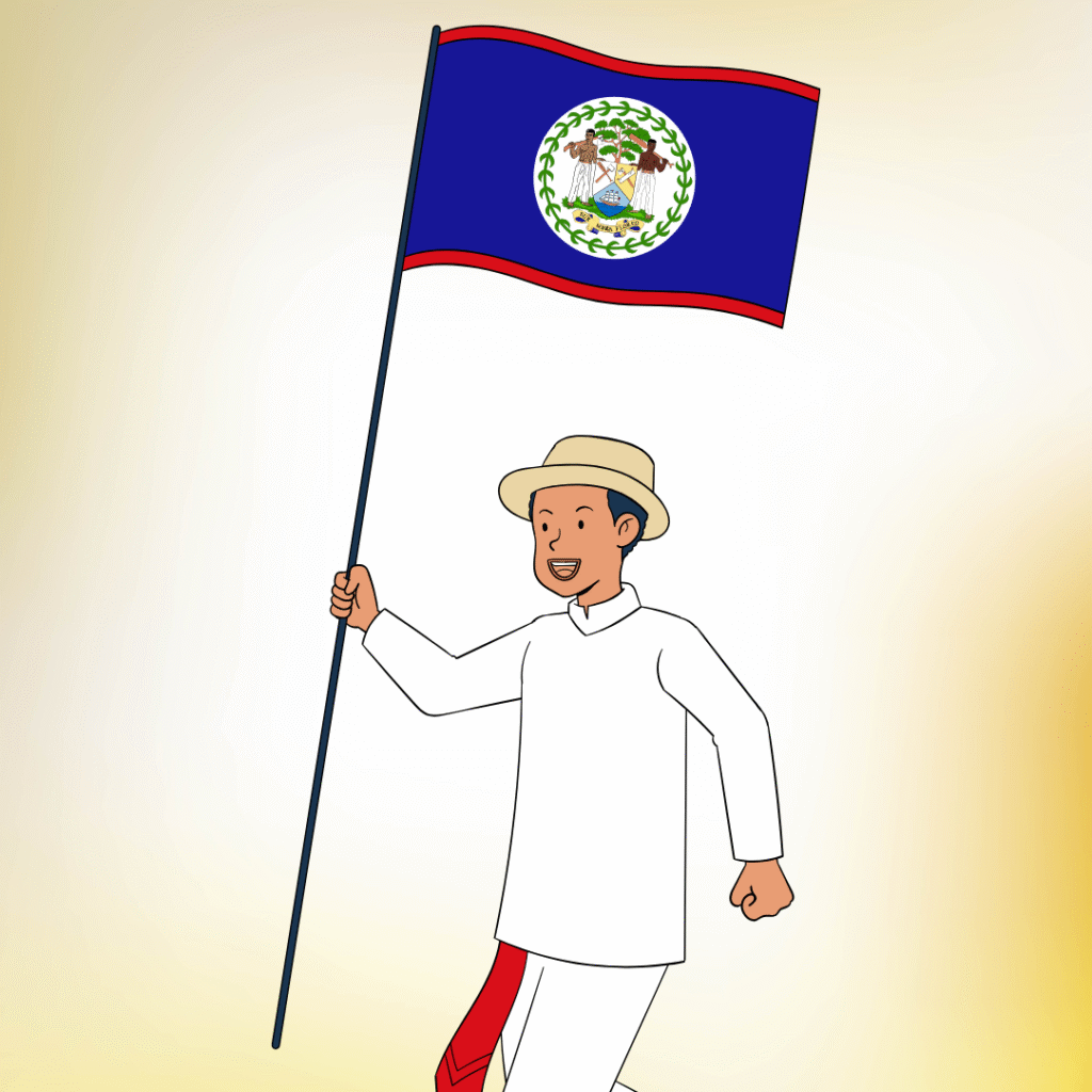 Belize Flag DP