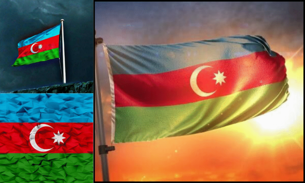 Azerbaijan Flag DP