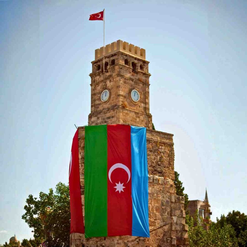 Azerbaijan Flag DP