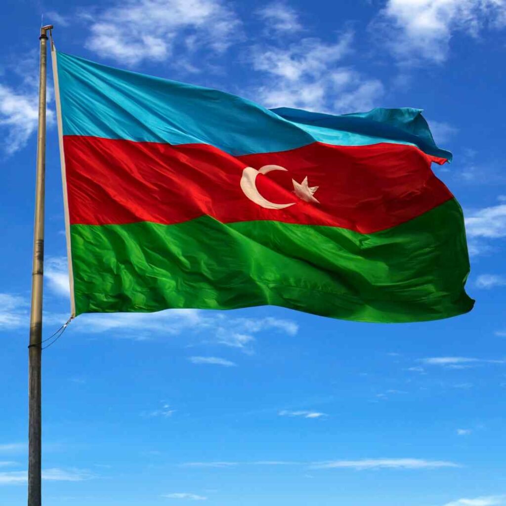 Azerbaijan Flag DP