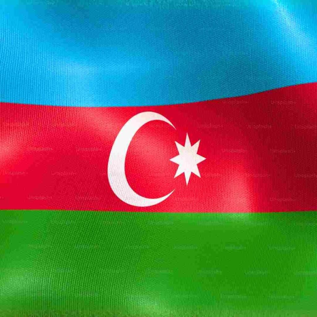 Azerbaijan Flag DP