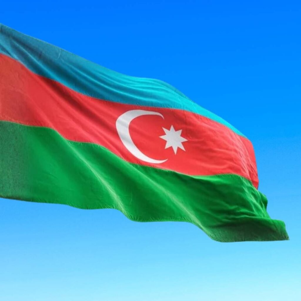 Azerbaijan Flag DP