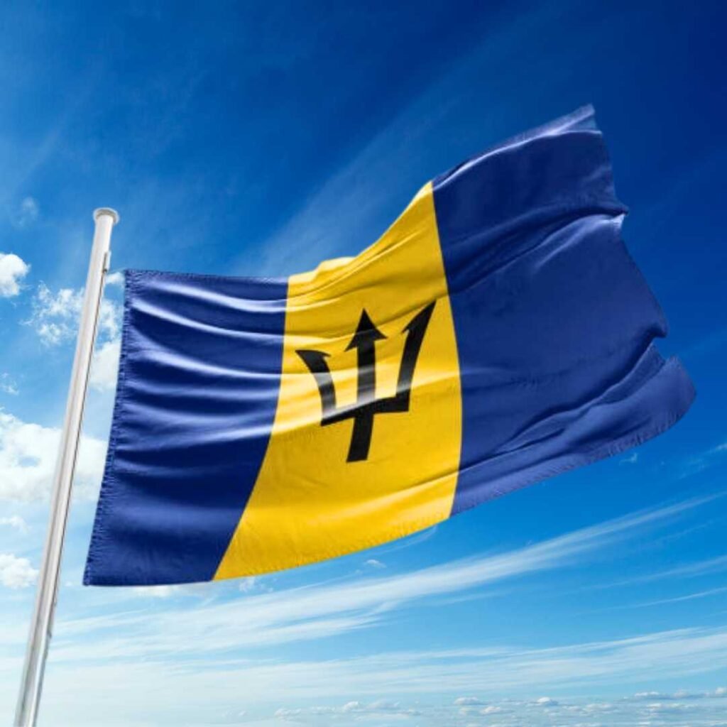 Barbados Flag Symbol