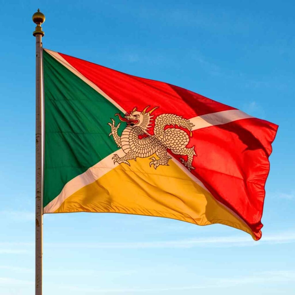 Bhutan Flag DP New