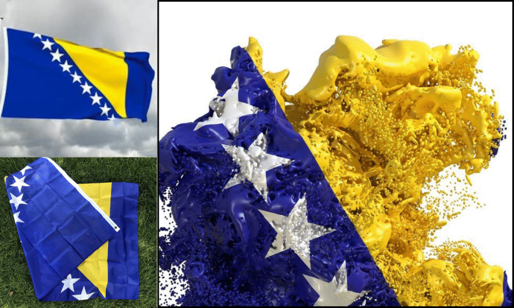 Bosnia Herzegovina Flag DP