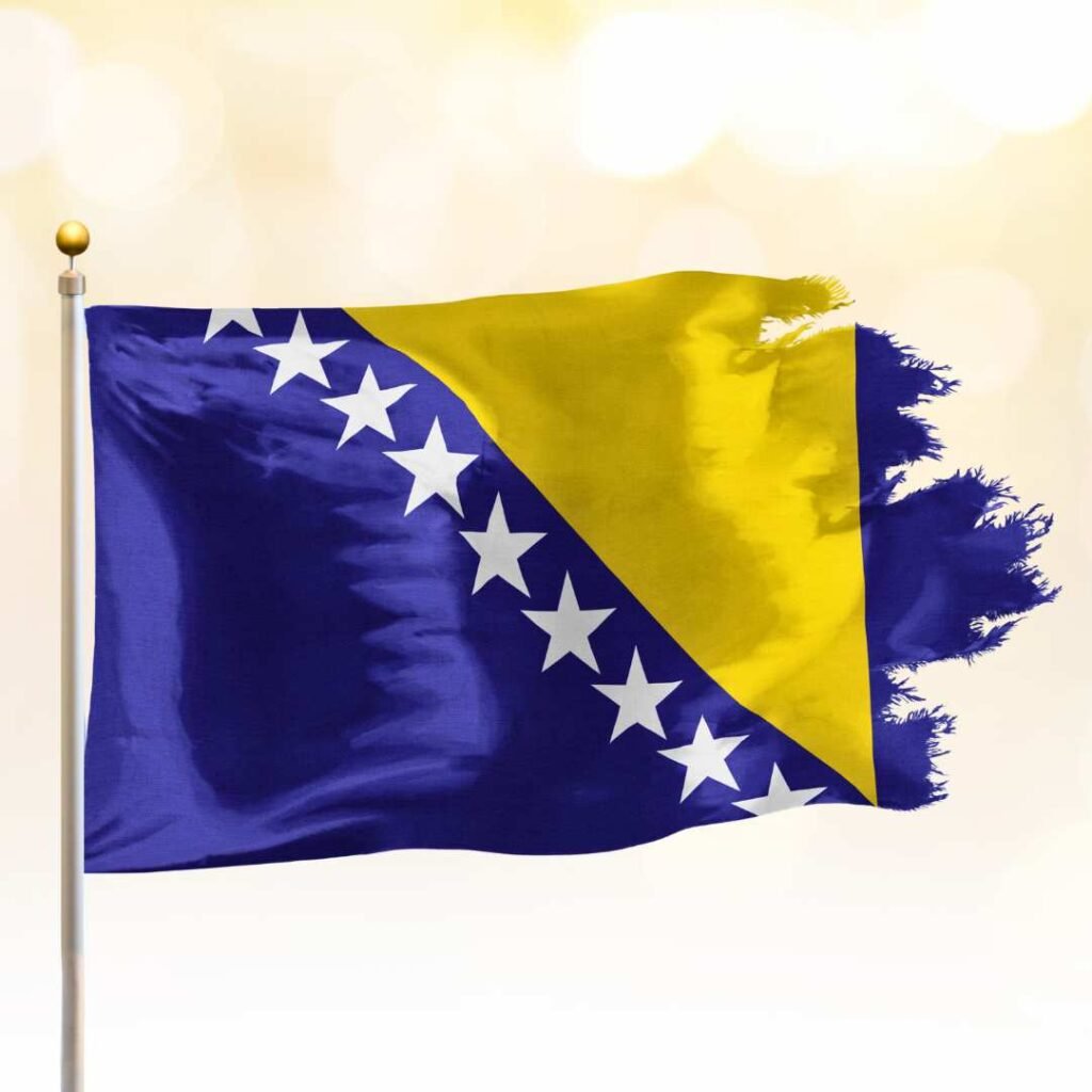 Bosnia Herzegovina Flag DP Photos